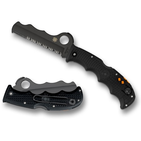 Spyderco 2024 Spyderco Assist Lightweight Black Black Blade/Carbide Tip Combo SPY-C79PSBBK